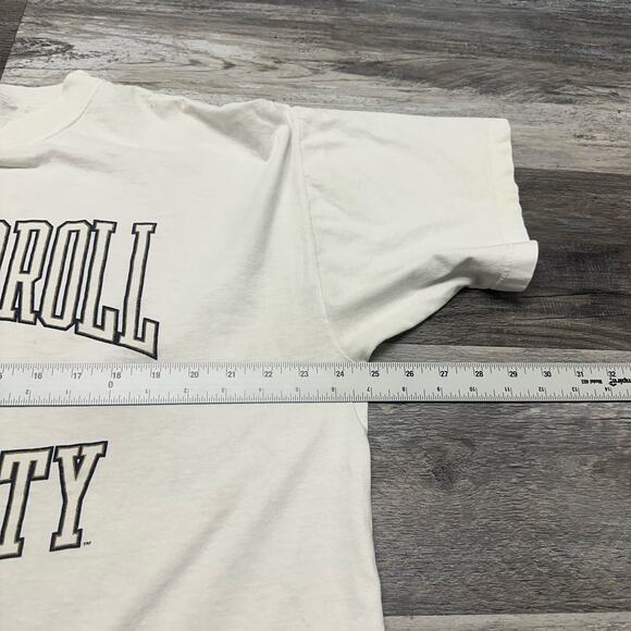 Vintage Gear For Sports John Carroll University White XL Spellout NCCA T-Shirt‎ - Picture 6 of 9